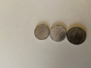 Moneda francesa 2 Francos 1979 y 1981