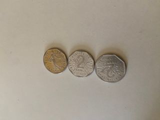 Moneda francesa 2 Francos 1979 y 1981