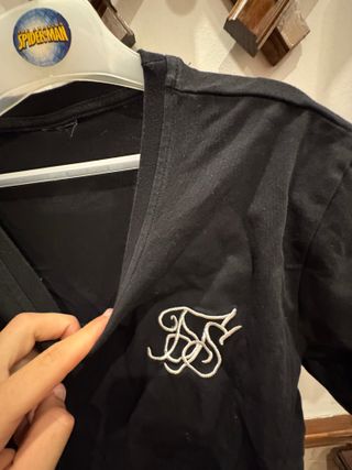 Camiseta Siksilk negra - Talla M