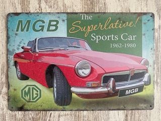 Cartel MGB: Coche deportivo