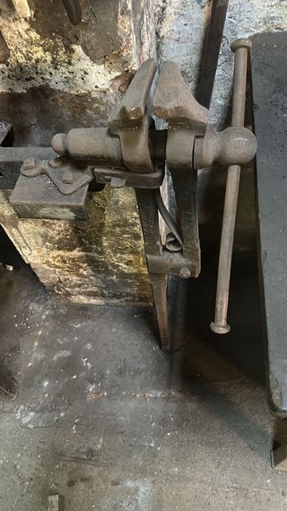 Tornillo de banco antiguos