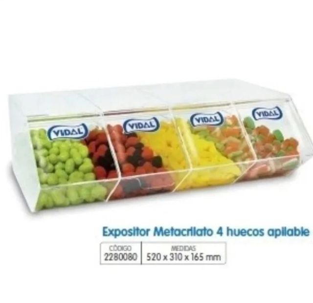 Expositor metacrilato Vidal carameleras