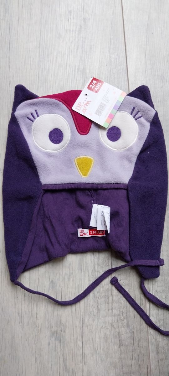 Gorro y bufanda niña búho