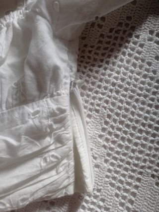 Blusa Zara blanca, talla XS