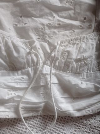 Blusa Zara blanca, talla XS