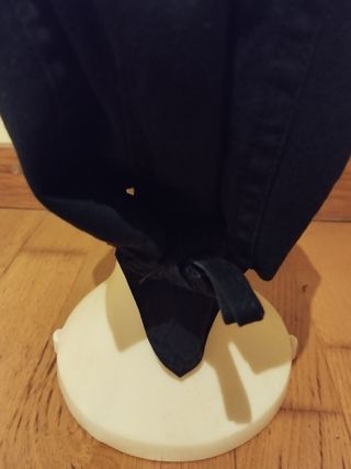 Bandana negra o pañuelo para cabeza de tela