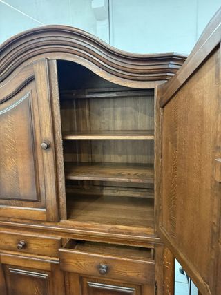 Armario rústico de madera
para cocina