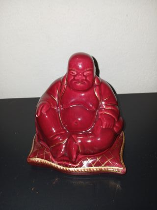 Portagioie Buddha Ceramica Rosso Vintage