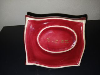 Portagioie Buddha Ceramica Rosso Vintage
