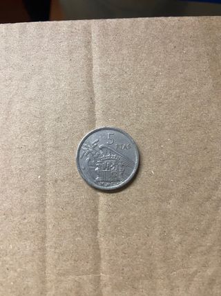 Moneda 5 Ptas Franco 1957