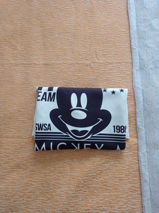 Camiseta ancha Mickey Mouse blanca