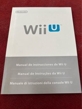 Manual y folletos originales Wii U