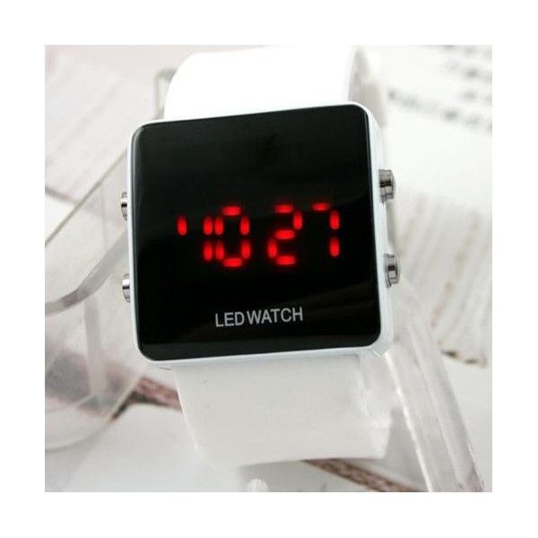 Reloj LED con correa de silicona de colores
