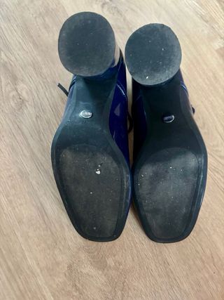 Zapatos charol azul marino