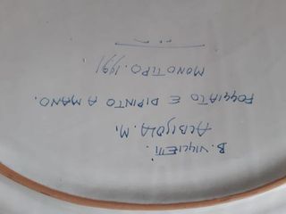 Piatto Ceramica Viglietti - Dipinto a mano