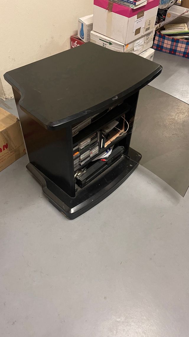 Mueble TV giratorio negro