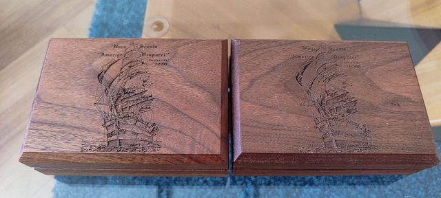 2 Zippo Accendini Nave Amerigo Vespucci Limited ed