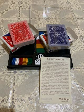 Set da Gioco Dal Negro: Carte, Gettoni e Dadi