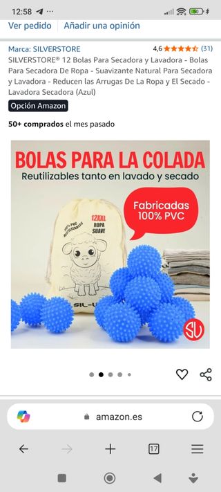 12 Bolas Secadora Lavadora - Suaves