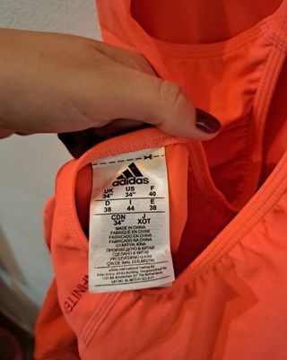 Bañador Adidas mujer naranja