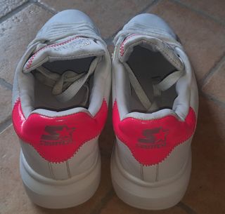 Starter- Scarpe bianche e rosa