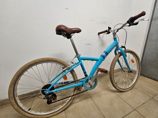 Bicicleta 24" niña, azul
