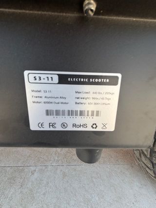 Patinete eléctrico todoterreno