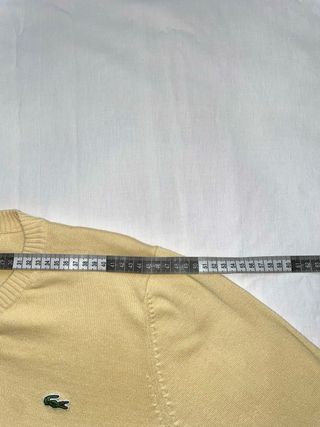 Jersey Lacoste Vintage De Punto Amarillo Logo M