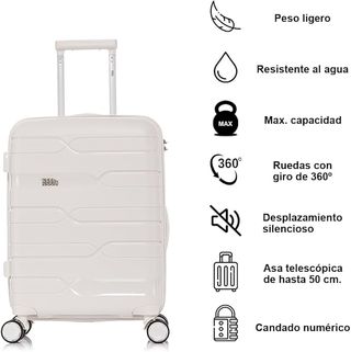 Maleta mediana 65x44x25cm Blanca 