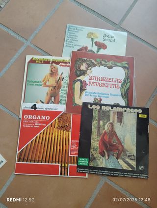 5 LPs Vinilos Clásicos & Latinos