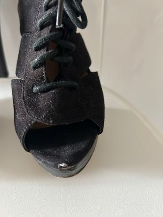 Sandalias tacón negras 37