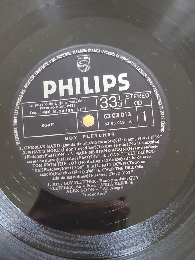 LP Guy Fletcher: Música años 70