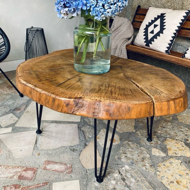 Conjunto jardín - Banco, mesa y silla