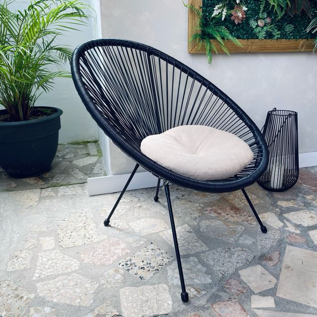 Conjunto jardín - Banco, mesa y silla