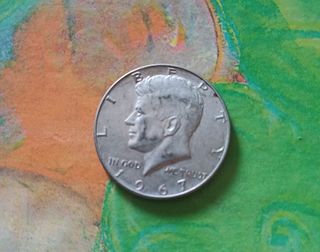 Moneta mezzo dollaro Kennedy 1967