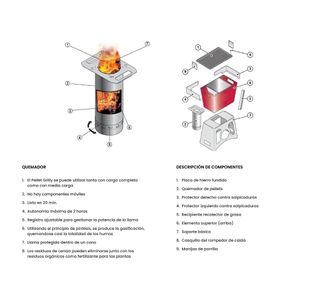 Barbecue a pellet
195 metallo nero e argento