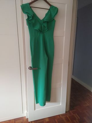 Traje pantalón verde - elegante
