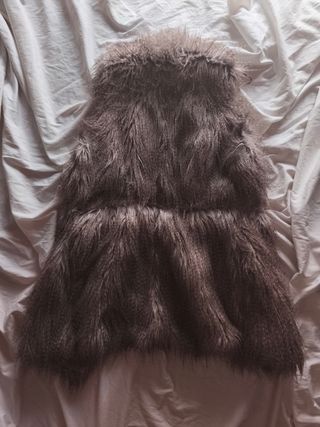 Chaleco pelo marrón