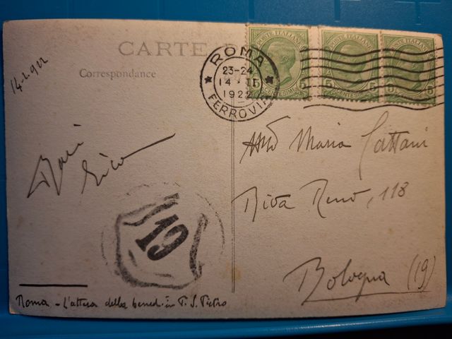 2 cartoline fotografiche Roma S. Pietro 1922