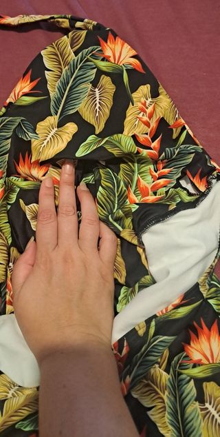 Bañador halter tropical