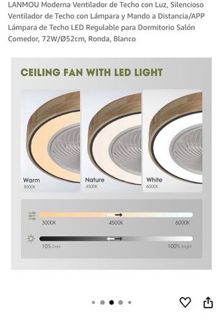 Ventilador techo LED Lanmou