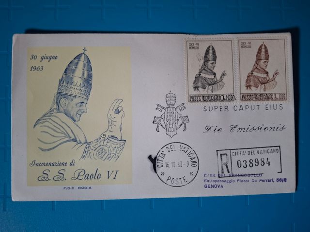 3 Buste 1° Giorno Vaticano Paolo VI