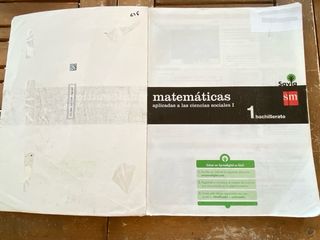 Matemáticas aplicadas a las ciencias sociales I