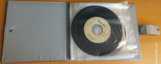 Carpeta vinilos 7" vintage verde