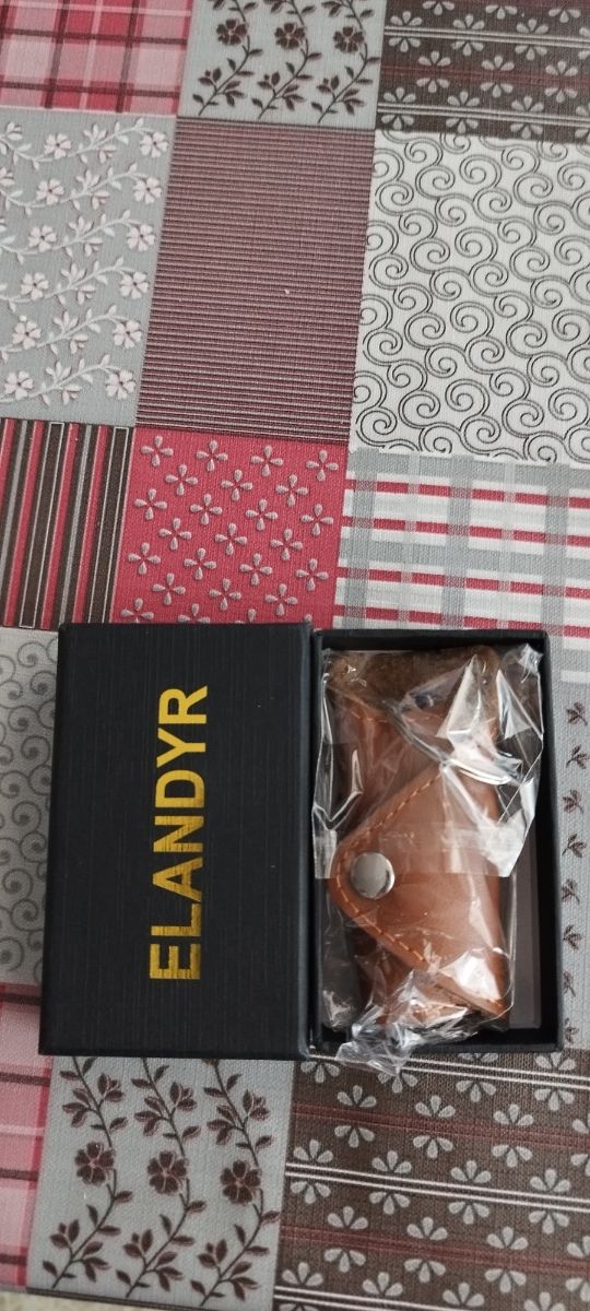 Llavero Piel Marrón ELANDYR