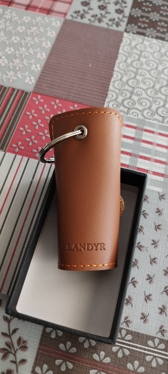 Llavero Piel Marrón ELANDYR