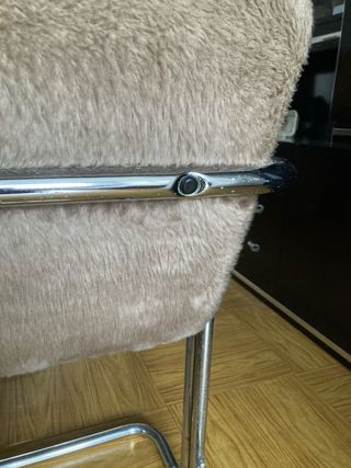 Silla vintage tubular años 70 era espacial