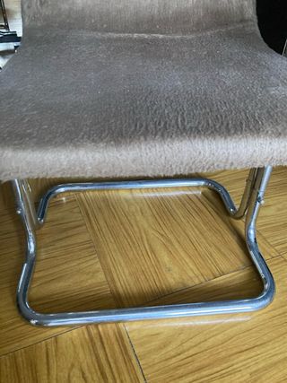 Silla vintage tubular años 70 era espacial