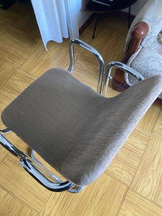 Silla vintage tubular años 70 era espacial