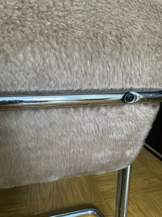 Silla vintage tubular años 70 era espacial